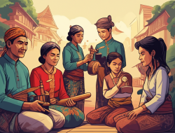Usaha pelanggengan adat serta bahasa kawasan di tahun modern